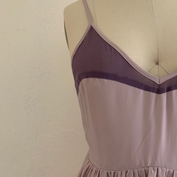 Lavender High Low Striped Dress - Picture 11 of 11